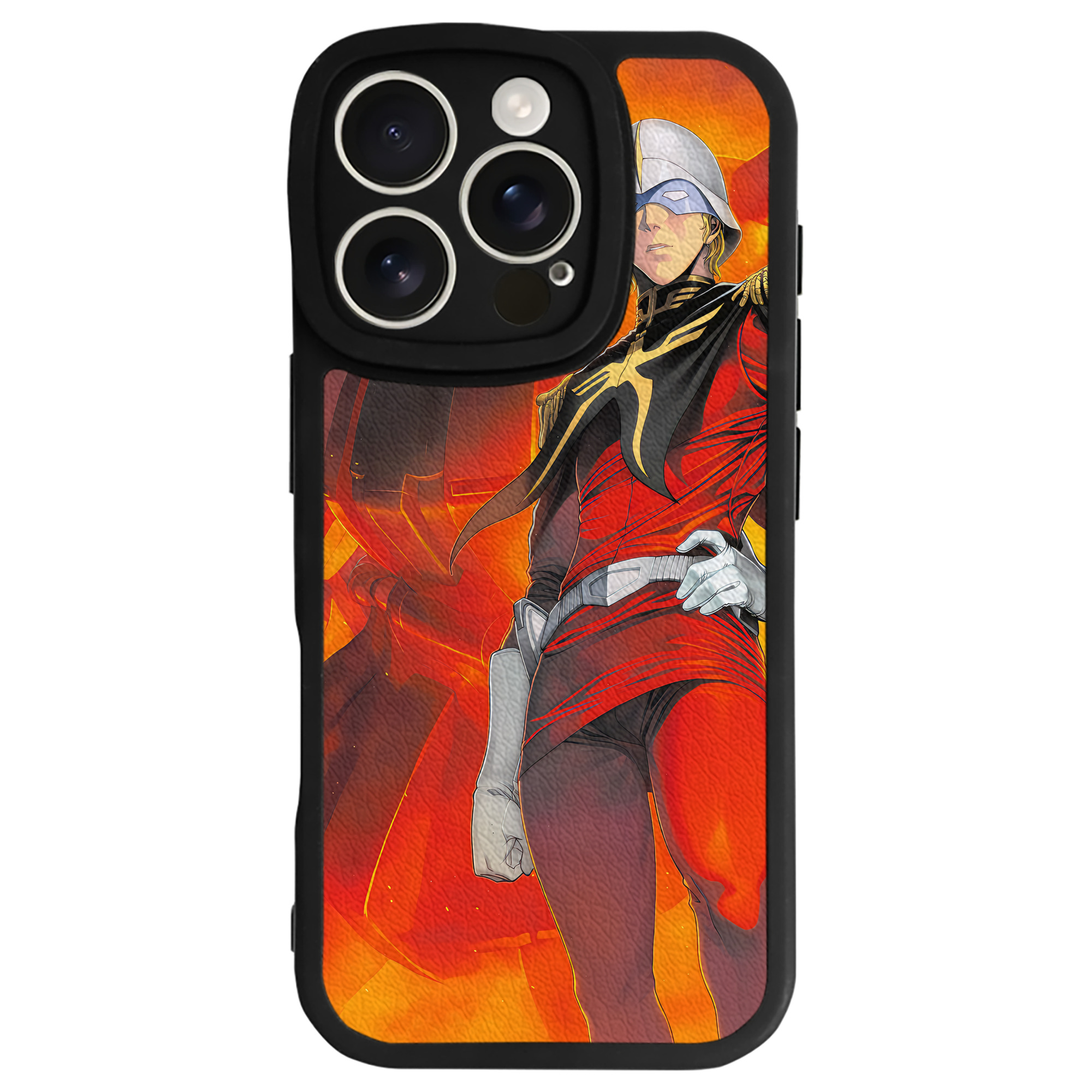 （画像用） 機動戦士ガンダム Mobile Suit Gundam 【iPhone 16シリーズ対応】シリコンスマホケース（レザー調） 材質：シリコン